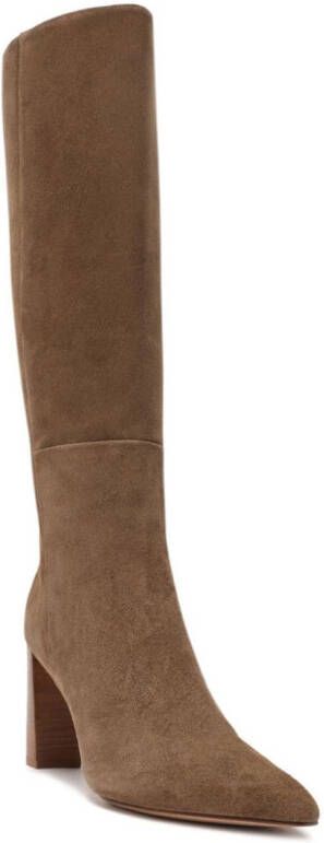 Alexandre Birman Elisa 85mm suede boots Brown