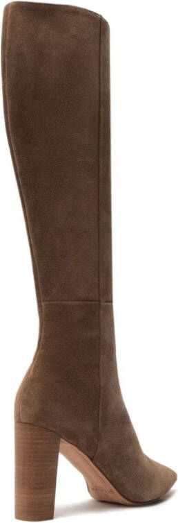 Alexandre Birman Elisa 85mm suede boots Brown