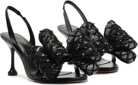 Alexandre Birman Isabelle Payet 85mm bow-detailing sandals Black