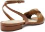 Alexandre Birman Kace knot-detail leather sandals Brown - Thumbnail 2
