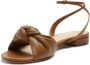 Alexandre Birman Kace knot-detail leather sandals Brown - Thumbnail 4
