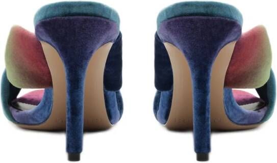 Alexandre Birman Kacey 85 velvet sandals Blue
