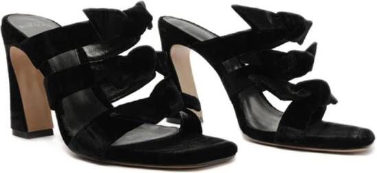 Alexandre Birman Lolita Square 90 leather sandals Black