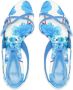 Alexandre Birman Maia 60mm floral-print sandals Blue - Thumbnail 4