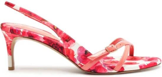 Alexandre Birman Maia 60mm floral-print sandals Pink