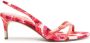 Alexandre Birman Maia 60mm floral-print sandals Pink - Thumbnail 4
