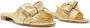 Alexandre Birman Maxi Clarita flat leather sandals Gold - Thumbnail 2