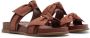 Alexandre Birman Maxi Clarita Sport leather sandals Brown - Thumbnail 2