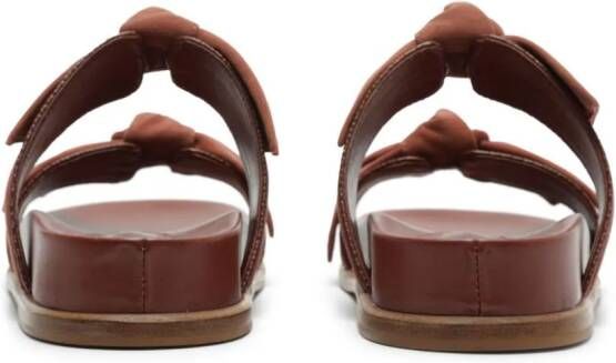 Alexandre Birman Maxi Clarita Sport leather sandals Brown
