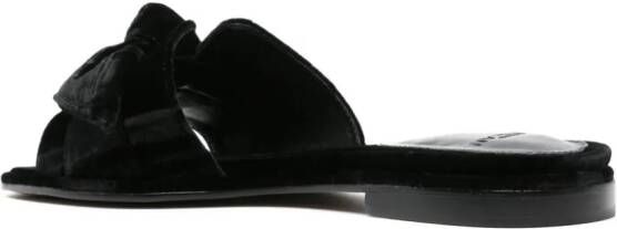 Alexandre Birman Maxi Clarita velvet slides Black