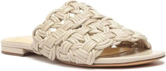 Alexandre Birman Sammy braided leather sandals Neutrals