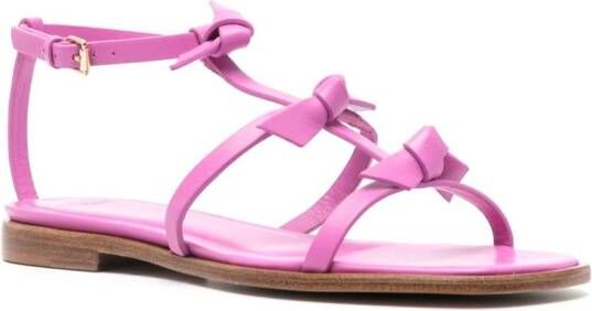 Alexandre Birman Slim Lolita leather flat sandals Pink