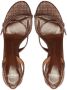 Alexandre Birman Tita Bell 85mm raffia slingback sandals Brown - Thumbnail 5