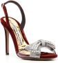 Alexandre Vauthier 105 mm crystal-embellished velvet sandals Red - Thumbnail 2