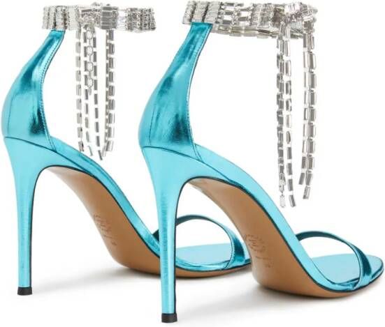 Alexandre Vauthier 105mm crystal-embellished sandals Blue