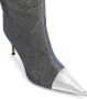 Alexandre Vauthier 105mm glitter knee-length boots Blue - Thumbnail 4