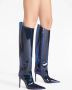 Alexandre Vauthier 105mm iridescent leather boots Blue - Thumbnail 5