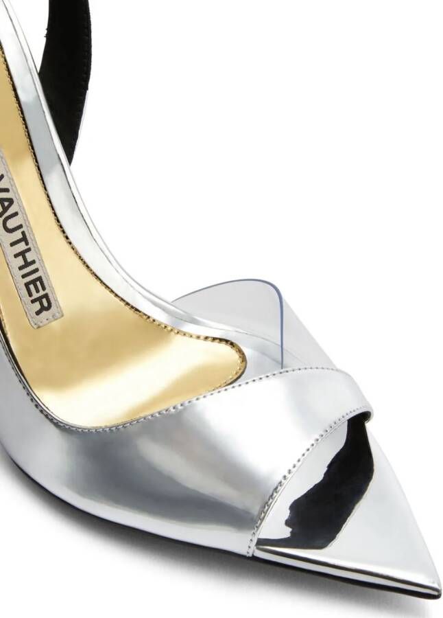 Alexandre Vauthier 105mm mirrored-finish stiletto pumps Silver