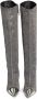Alexandre Vauthier 105mm pointed-toe knee boots Silver - Thumbnail 2