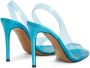 Alexandre Vauthier 105mm transparent slingback sandals Blue - Thumbnail 3