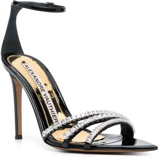 Alexandre Vauthier 110mm crystal-embellished sandals Black