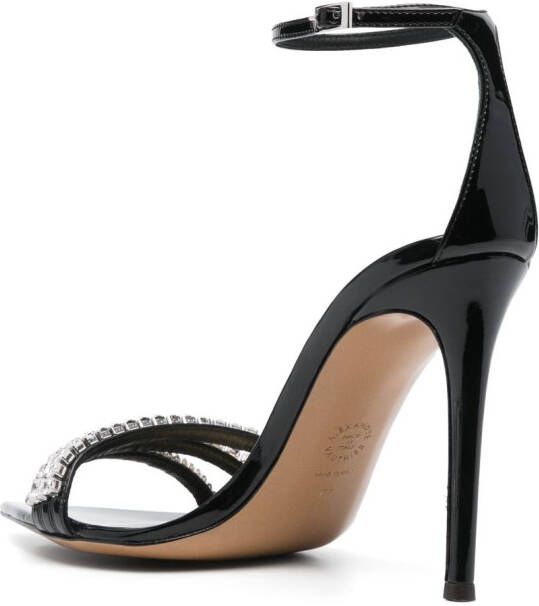Alexandre Vauthier 110mm crystal-embellished sandals Black