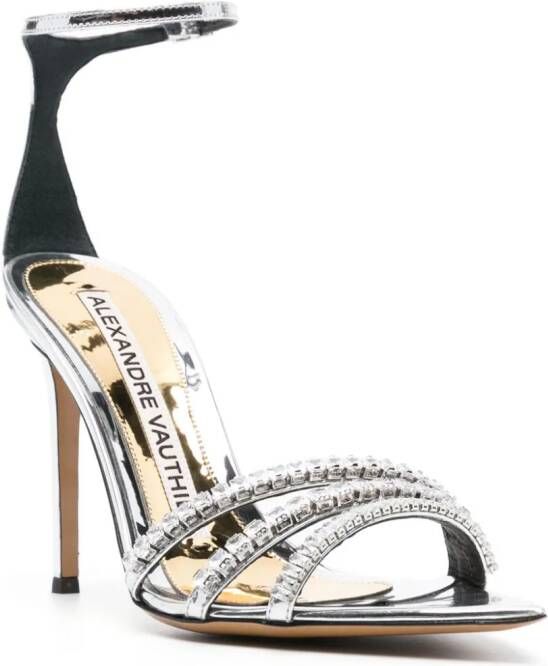 Alexandre Vauthier 110mm crystal-embellished sandals Silver