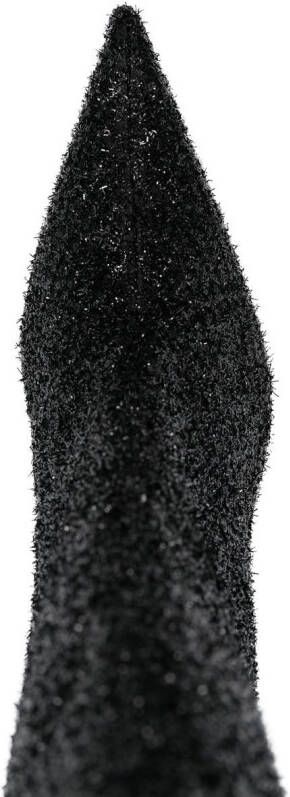 Alexandre Vauthier 110mm sequin knee-high boots Black