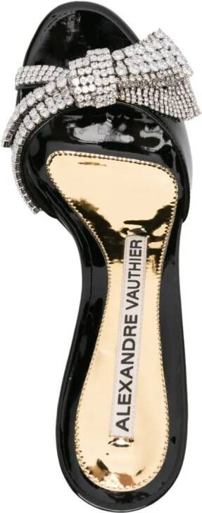 Alexandre Vauthier 90mm bow-detail leather pumps Black