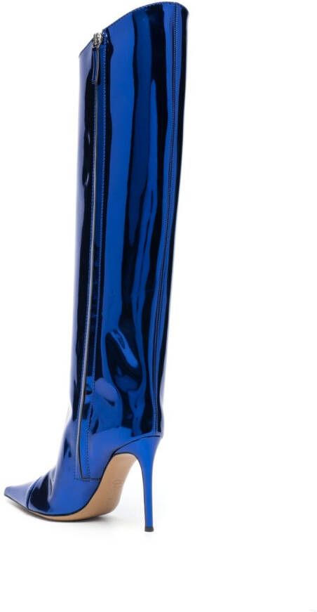 Alexandre Vauthier Alex 100mm knee-high boots Blue