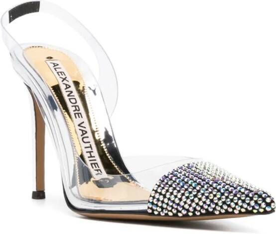 Alexandre Vauthier Amber Ghost 100mm pumps Silver