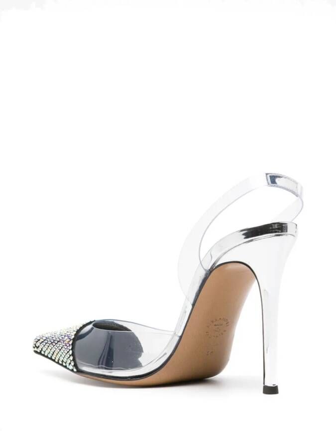 Alexandre Vauthier Amber Ghost 100mm pumps Silver