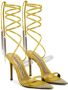 Alexandre Vauthier ankle-strap 105mm leather sandals Yellow - Thumbnail 2