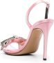Alexandre Vauthier bow-detail open-toe 105mm sandals Pink - Thumbnail 3