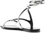 Alexandre Vauthier crystal-embellished flat sandals Silver - Thumbnail 3