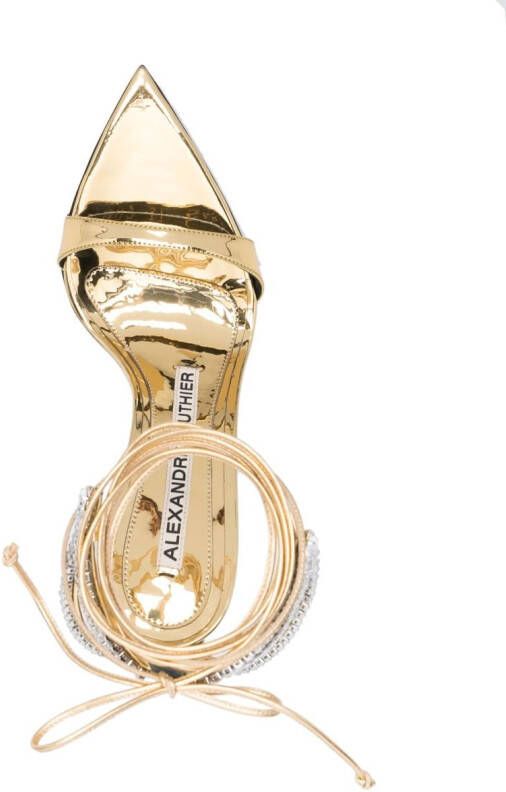 Alexandre Vauthier crystal-embellished sandals Gold