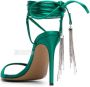 Alexandre Vauthier crystal-tassel strappy sandals Green - Thumbnail 3
