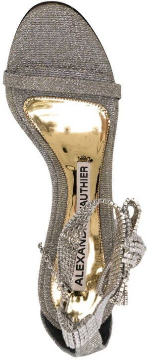 Alexandre Vauthier Diana 105mm sandals Silver