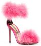 Alexandre Vauthier feather-detail open-toe sandals Pink - Thumbnail 2