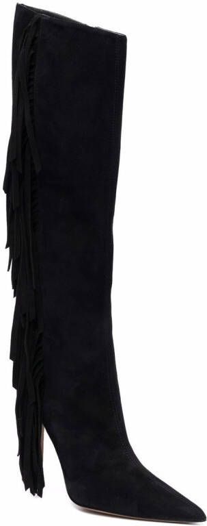 Alexandre Vauthier fringe-detail boots Black