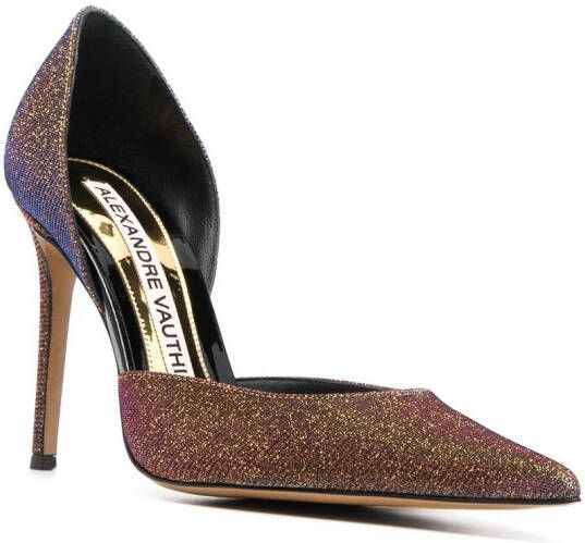 Alexandre Vauthier glitter-detail stiletto pumps Gold
