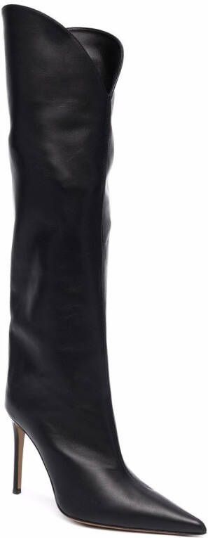 Alexandre Vauthier knee-length boots Black