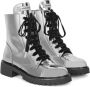 Alexandre Vauthier metallic-effect lace-up boots Silver - Thumbnail 2