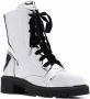 Alexandre Vauthier metallic-effect leather boots Silver - Thumbnail 2