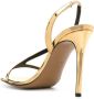 Alexandre Vauthier metallic slingback sandals Gold - Thumbnail 3