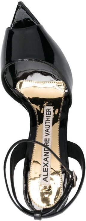 Alexandre Vauthier patent-leather platform sandals Black
