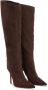 Alexandre Vauthier pointed-toe 105mm cotton boots Brown - Thumbnail 2