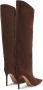 Alexandre Vauthier pointed-toe 105mm cotton boots Brown - Thumbnail 3