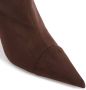Alexandre Vauthier pointed-toe 105mm cotton boots Brown - Thumbnail 4