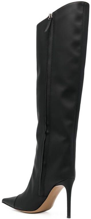 Alexandre Vauthier pointed toe knee-high boots Black